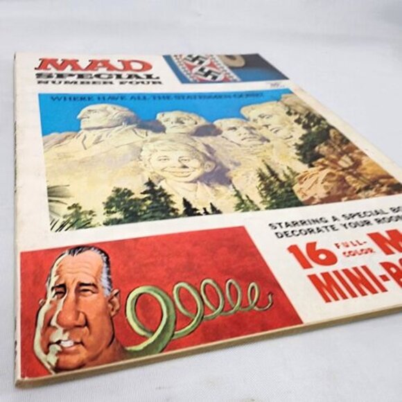 Mad Magazine Special Issue #4 16 Full Mini Poster, Where Are The Statesmen Rare - Picture 2 of 7